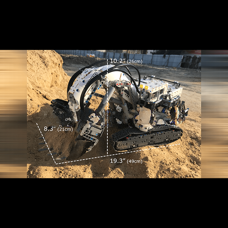 ActionFigureNow 13130 Remote Control Liebherr Terex RH400 Mining Excavator Building Set - 4,062 Pieces ActionFigureNow 13130 Remote Control Liebherr Terex RH400 Mining Excavator Building Set - 4,062 Pieces