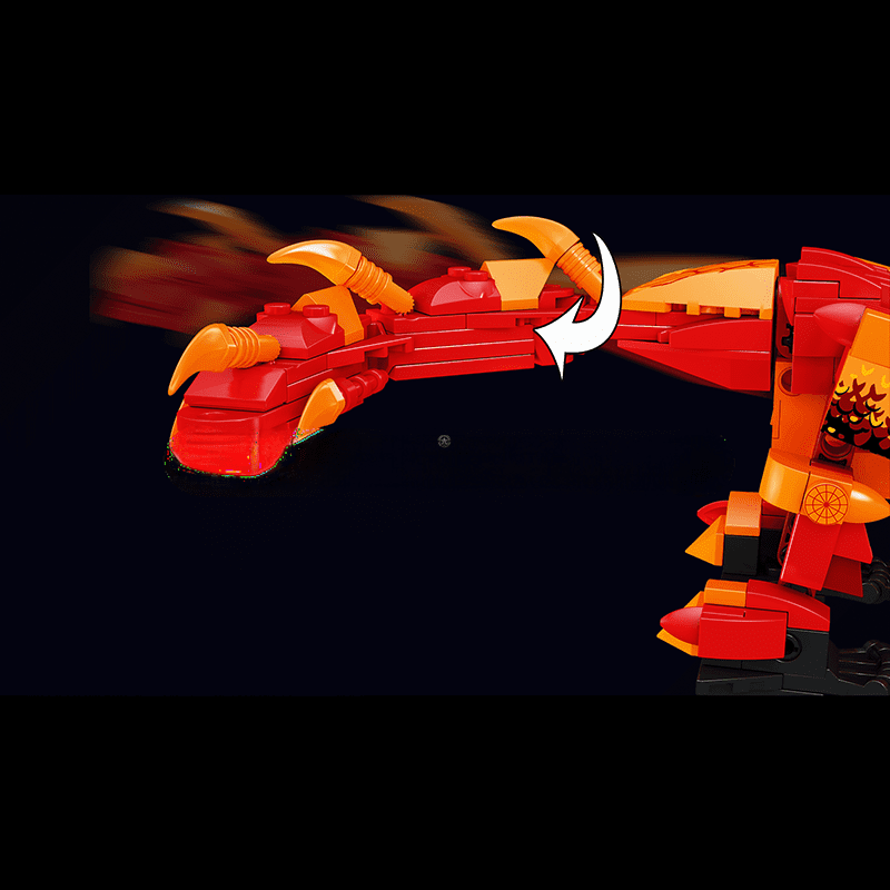 ActionFigureNow 13148 STEM Remote-Controlled Fire Dragon Building Kit - 485 Pieces ActionFigureNow 13148 STEM Remote-Controlled Fire Dragon Building Kit - 485 Pieces