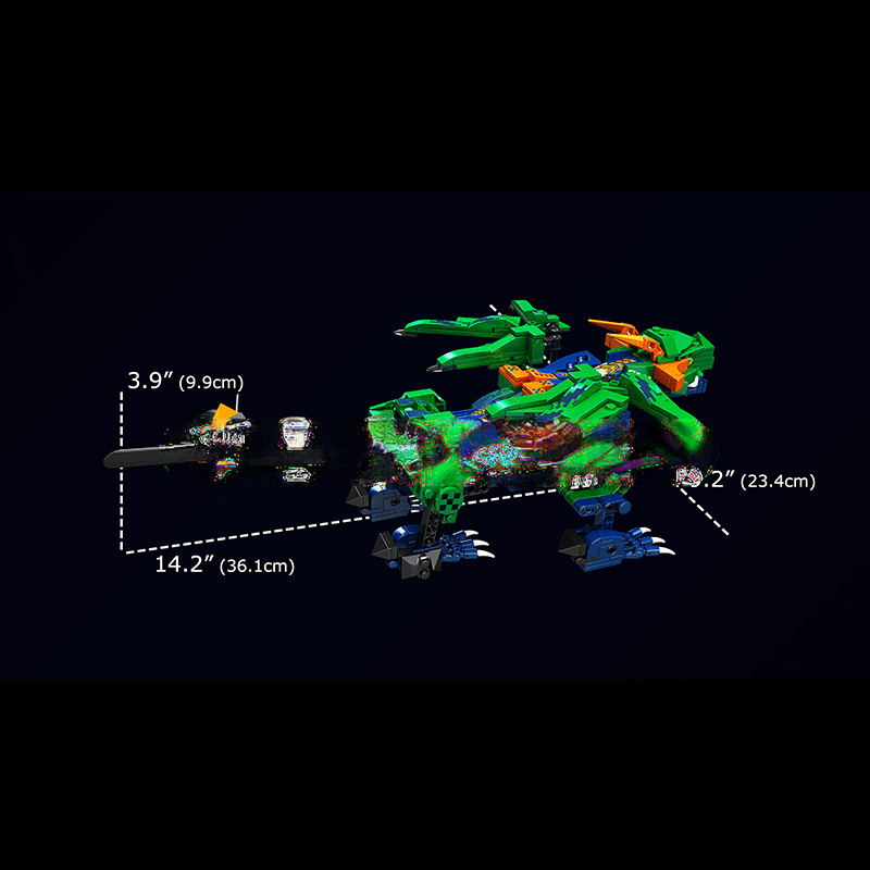 ActionFigureNow 13149 STEM Building Set: Remote Control Forest Guardian Dragon Model | 433 Pieces ActionFigureNow 13149 STEM Building Set: Remote Control Forest Guardian Dragon Model | 433 Pieces