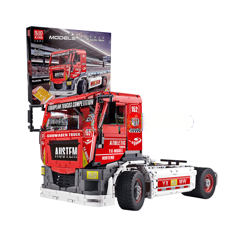 Remote Control Race Truck Construction Set - ActionFigureNow 13152 | 2638 Pieces Building Kit