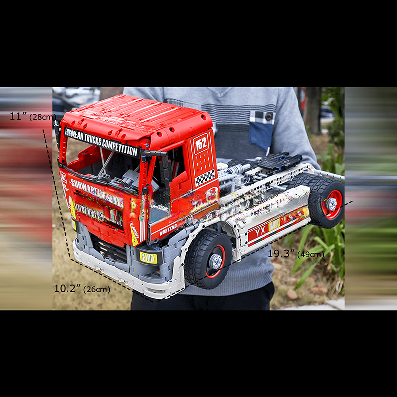 Remote Control Race Truck Construction Set - ActionFigureNow 13152 | 2638 Pieces Building Kit Remote Control Race Truck Construction Set - ActionFigureNow 13152 | 2638 Pieces Building Kit