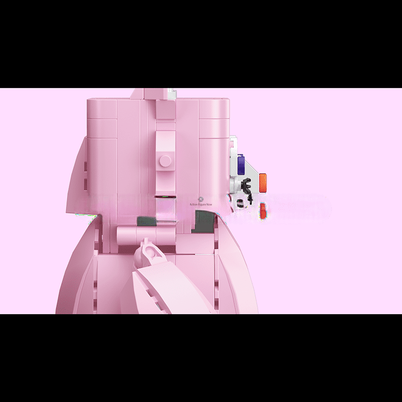 ActionFigureNow 13158 | Pink Fox Robot Construction Kit | 438 Piece Set ActionFigureNow 13158 | Pink Fox Robot Construction Kit | 438 Piece Set