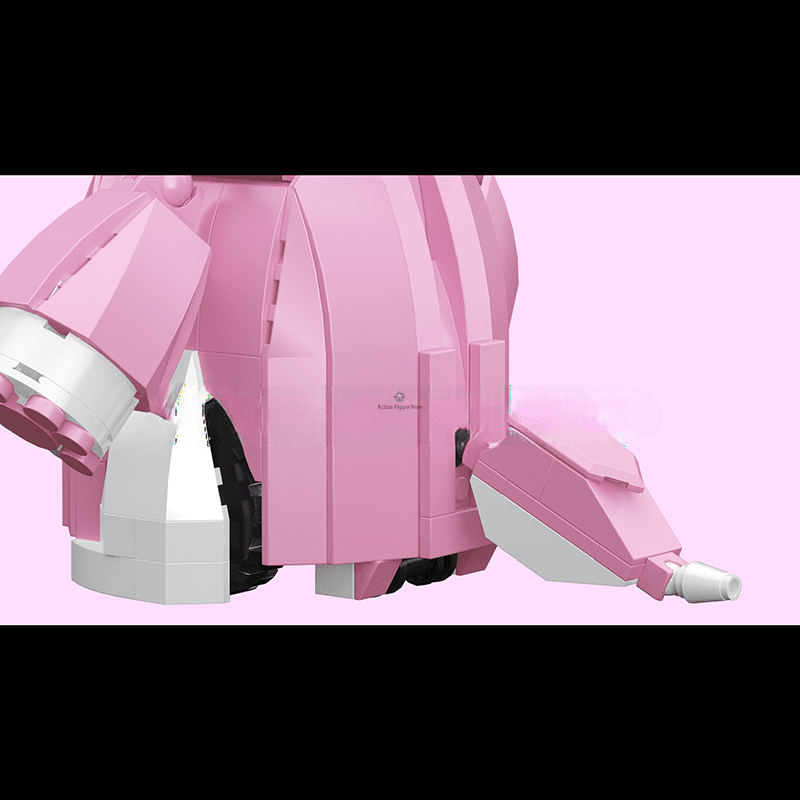 ActionFigureNow 13158 | Pink Fox Robot Construction Kit | 438 Piece Set ActionFigureNow 13158 | Pink Fox Robot Construction Kit | 438 Piece Set