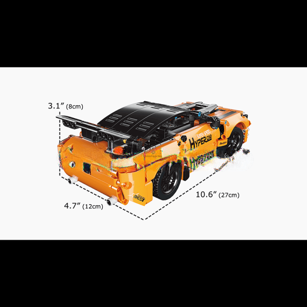 Challenger RC Car Building Kit by ActionFigureNow | 545 Piece Construction Set