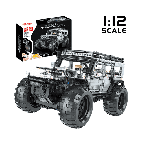 Remote-Controlled Off-Road Vehicle Building Kit by ActionFigureNow | Model 15009 | 1288 Pieces