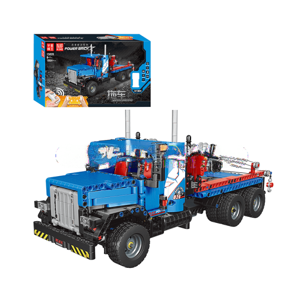 Remote-Controlled Tow Truck Building Kit by ActionFigureNow ?C 15020 Flatbed Tow Truck Model Set ?C 1064 Pieces