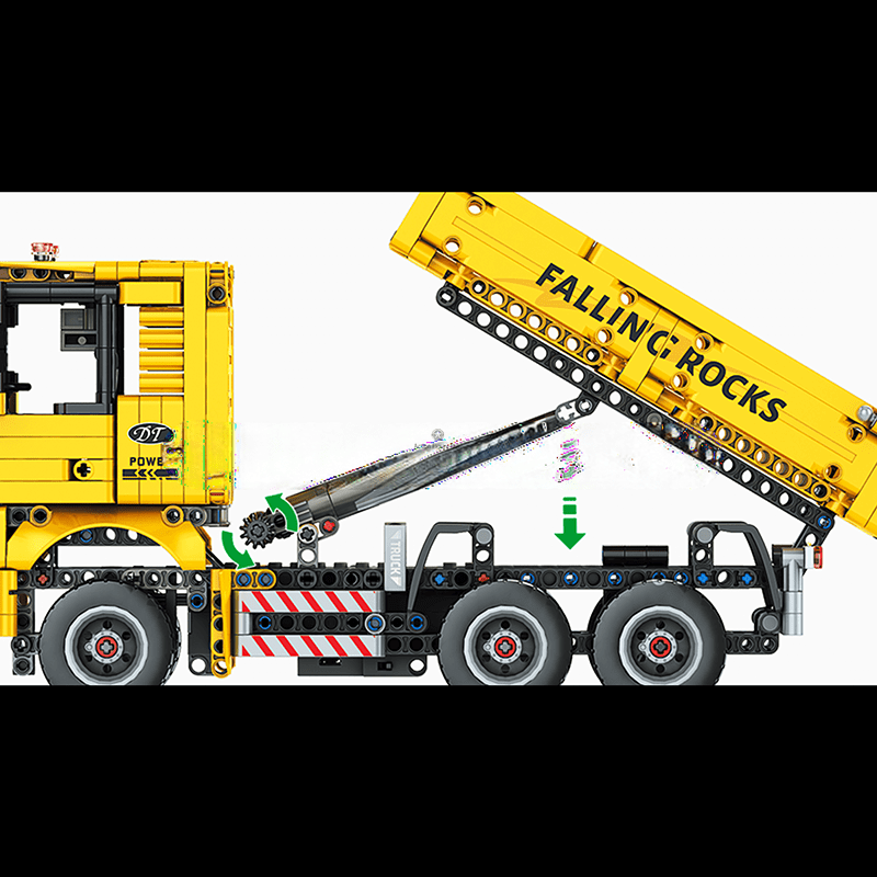 Remote Control Dump Truck Construction Kit by ActionFigureNow | 15025 Model Set with 1,012 Pieces Remote Control Dump Truck Construction Kit by ActionFigureNow | 15025 Model Set with 1,012 Pieces