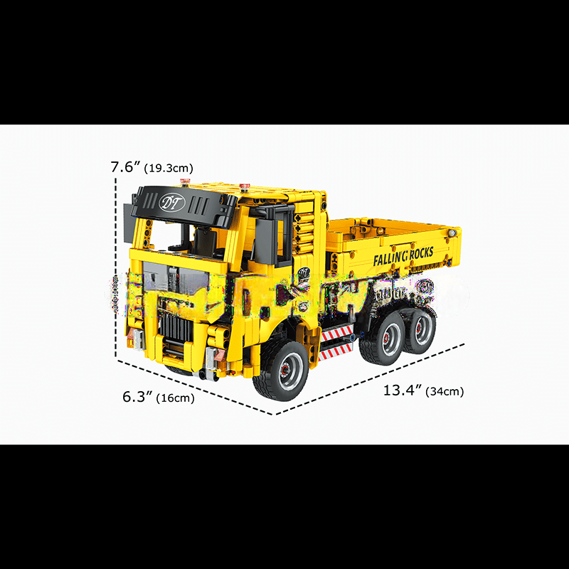 Remote Control Dump Truck Construction Kit by ActionFigureNow | 15025 Model Set with 1,012 Pieces Remote Control Dump Truck Construction Kit by ActionFigureNow | 15025 Model Set with 1,012 Pieces