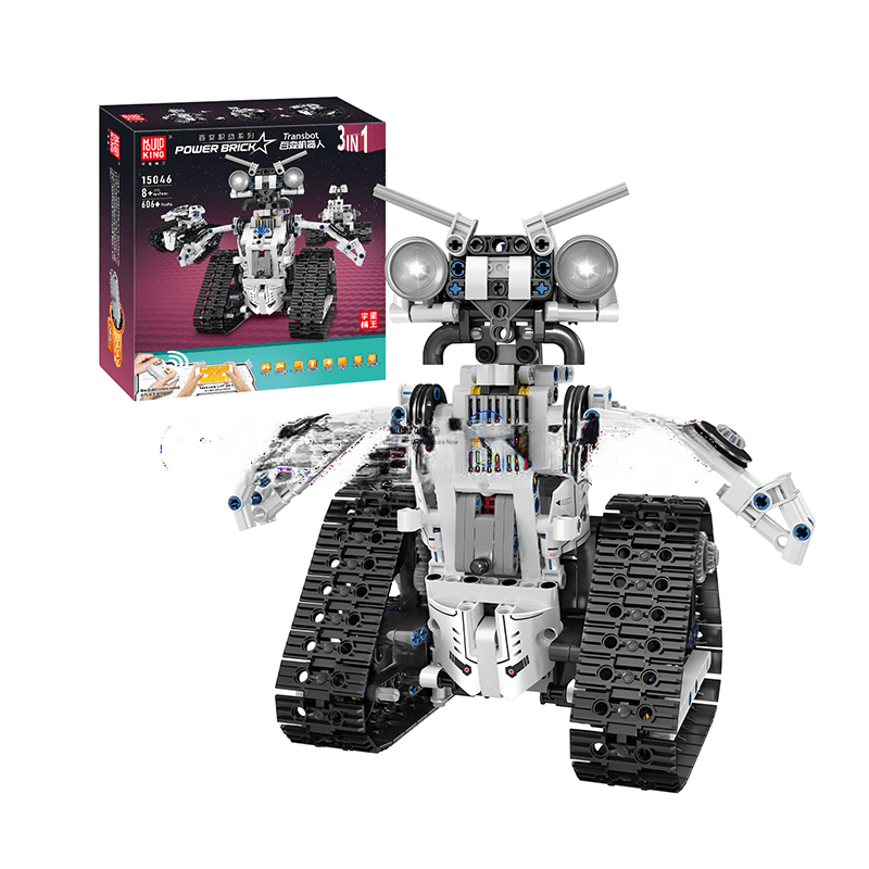 ActionFigureNow 15046 STEM-Compatible 3-in-1 Remote-Controlled Variety Robot Kit | 606-Piece Set ActionFigureNow 15046 STEM-Compatible 3-in-1 Remote-Controlled Variety Robot Kit | 606-Piece Set