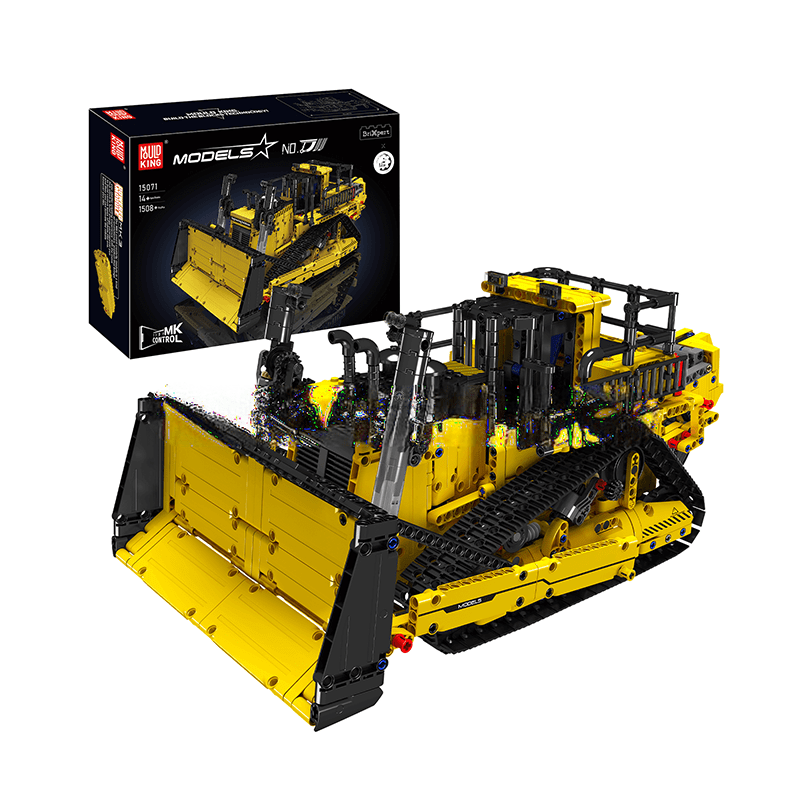 ActionFigureNow 15071 Remote Control D11 Bulldozer Building Block Kit - 1508 Pieces