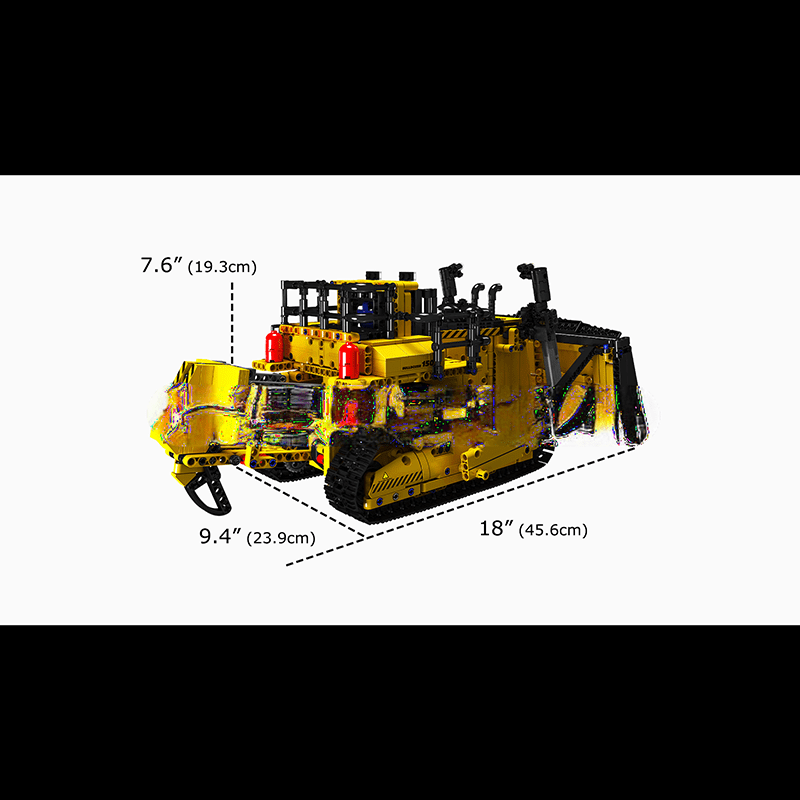 ActionFigureNow 15071 Remote Control D11 Bulldozer Building Block Kit - 1508 Pieces ActionFigureNow 15071 Remote Control D11 Bulldozer Building Block Kit - 1508 Pieces