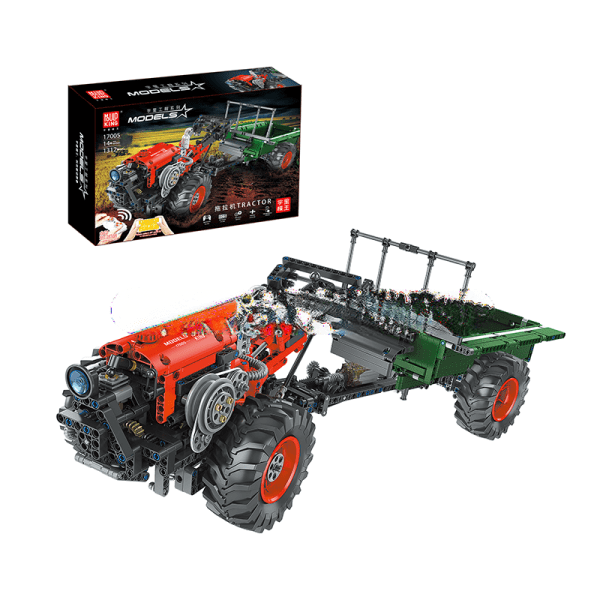 Remote-Controlled Tractor Model Kit by ActionFigureNow - 17005 | 1,312-Piece Construction Set