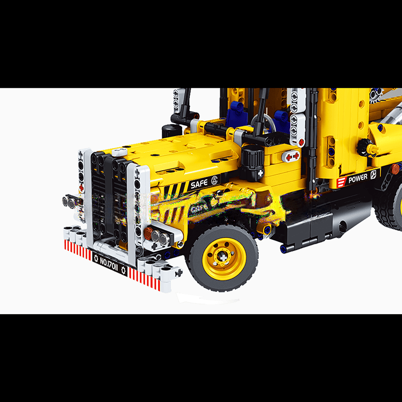 ActionFigureNow 17011 Heavy-Duty Road Trailer Construction Set - 1,250 Piece Building Blocks Kit ActionFigureNow 17011 Heavy-Duty Road Trailer Construction Set - 1,250 Piece Building Blocks Kit