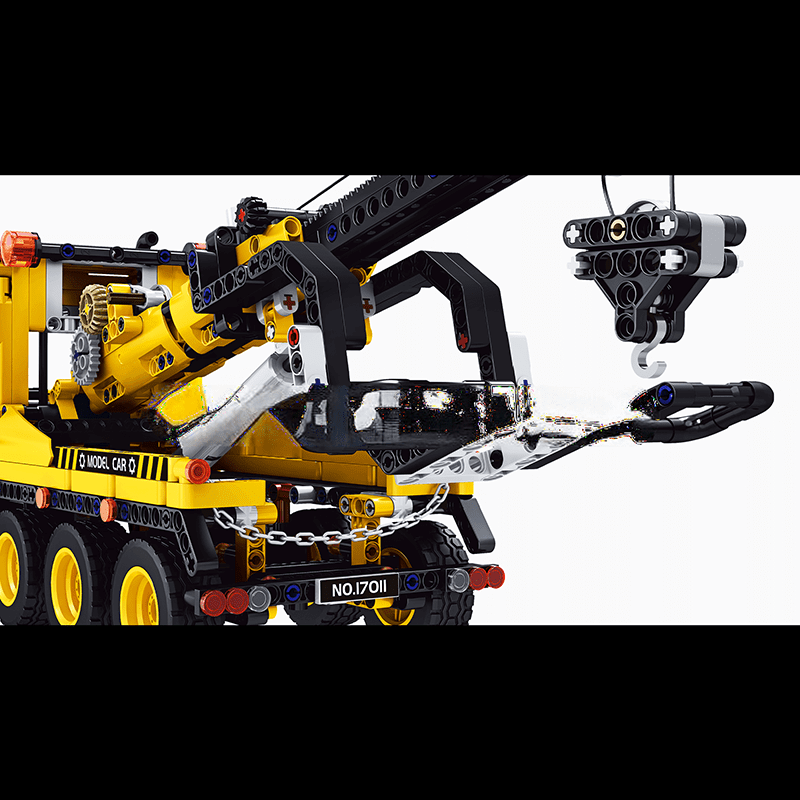 ActionFigureNow 17011 Heavy-Duty Road Trailer Construction Set - 1,250 Piece Building Blocks Kit ActionFigureNow 17011 Heavy-Duty Road Trailer Construction Set - 1,250 Piece Building Blocks Kit