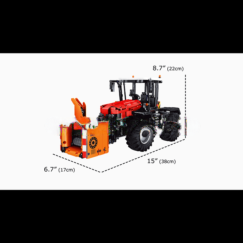ActionFigureNow 17020 RC Tractor Construction Set - 2,716 Piece Building Block Model Kit ActionFigureNow 17020 RC Tractor Construction Set - 2,716 Piece Building Block Model Kit