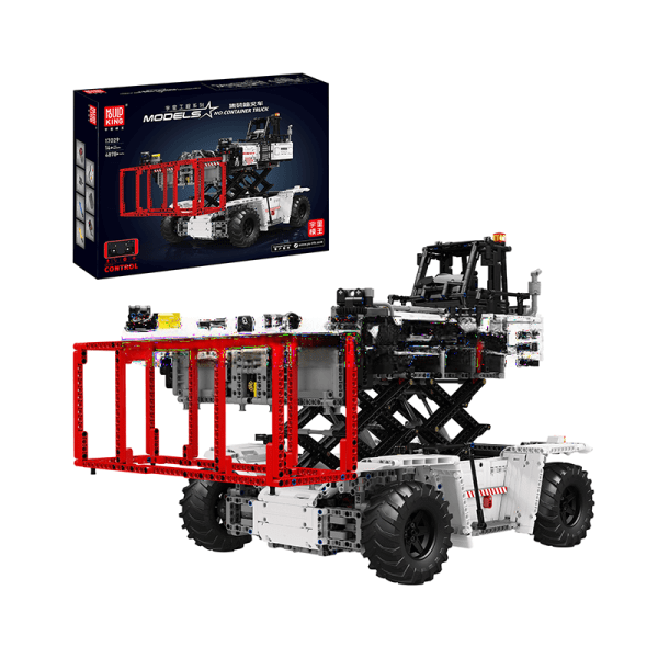 ActionFigureNow 17029/17030 Remote Control Container Truck and Forklift Building Kit - 4878pcs