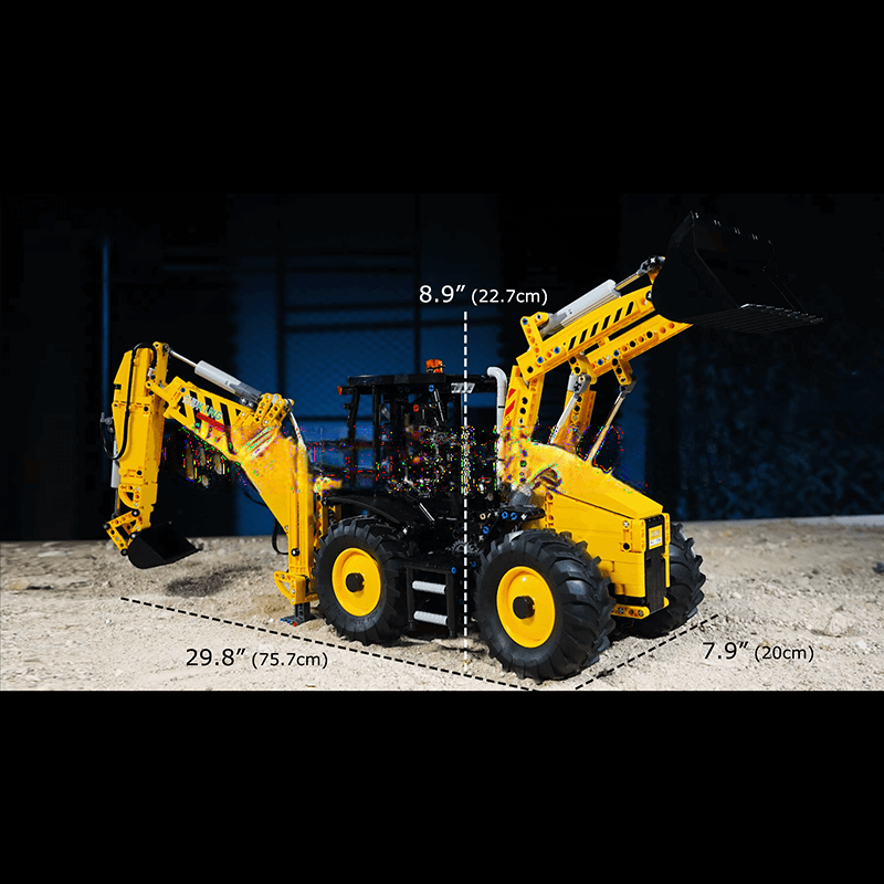 Remote-Controlled Backhoe Loader Building Kit by ActionFigureNow - 17036 Technic Set with 2,239 Pieces Remote-Controlled Backhoe Loader Building Kit by ActionFigureNow - 17036 Technic Set with 2,239 Pieces