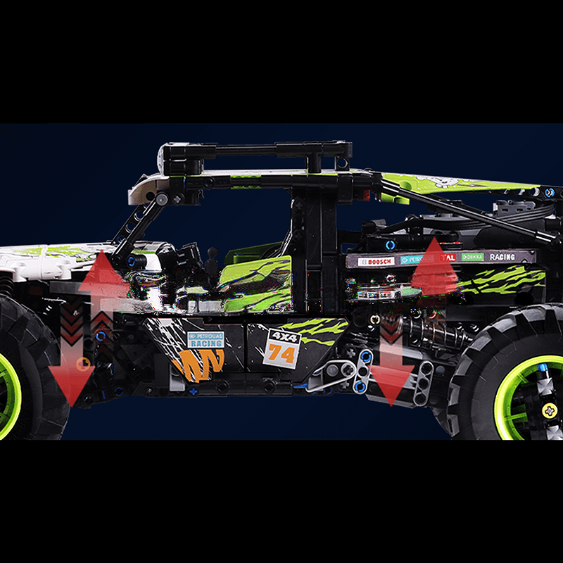 Green Hound RC Buggy Construction Set by ActionFigureNow | 18002 Model | 1,890 Piece Kit Green Hound RC Buggy Construction Set by ActionFigureNow | 18002 Model | 1,890 Piece Kit