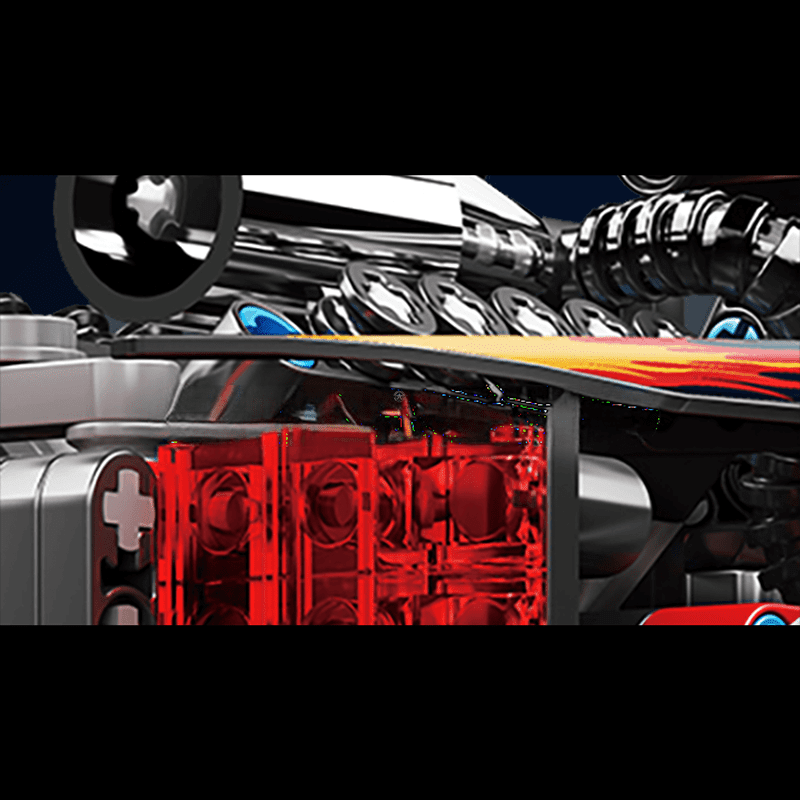 RC Flame Monster Buggy by ActionFigureNow | 1:12 Scale Model Kit with 889 Pieces RC Flame Monster Buggy by ActionFigureNow | 1:12 Scale Model Kit with 889 Pieces