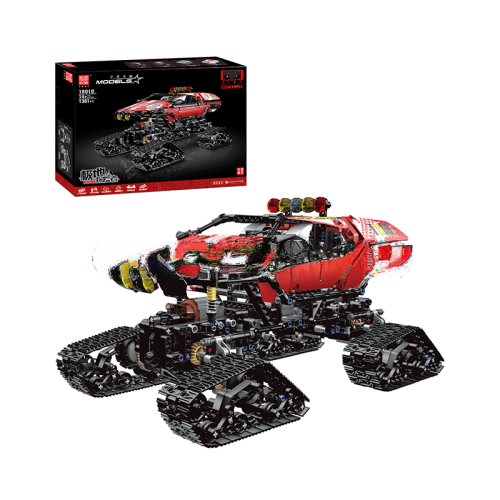 ActionFigureNow 18010 Remote Control Polar Explorer Tracked Vehicle Building Kit - 1381 Pieces