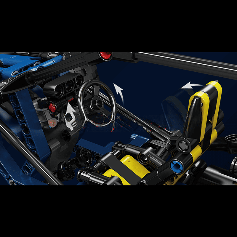 ActionFigureNow 18018 Lightning Buggy RC Construction Kit - 515 Pieces ActionFigureNow 18018 Lightning Buggy RC Construction Kit - 515 Pieces