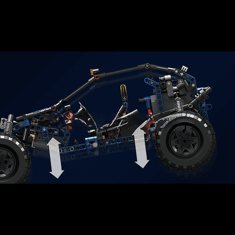 ActionFigureNow 18018 Lightning Buggy RC Construction Kit - 515 Pieces ActionFigureNow 18018 Lightning Buggy RC Construction Kit - 515 Pieces