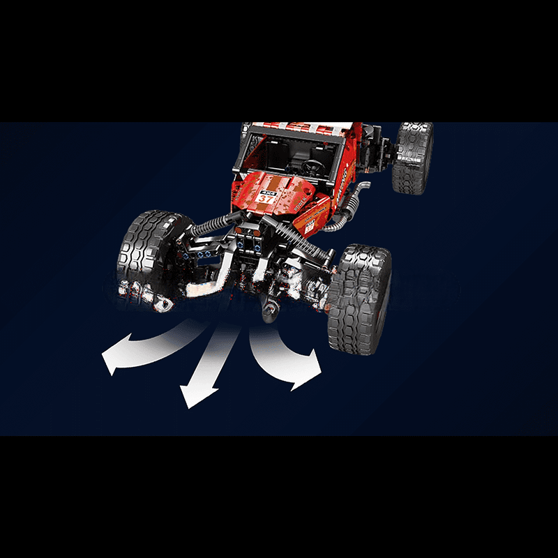ActionFigureNow 18019B Motorized RC Hurricane Graffiti Buggy Building Kit - 708 Pieces ActionFigureNow 18019B Motorized RC Hurricane Graffiti Buggy Building Kit - 708 Pieces