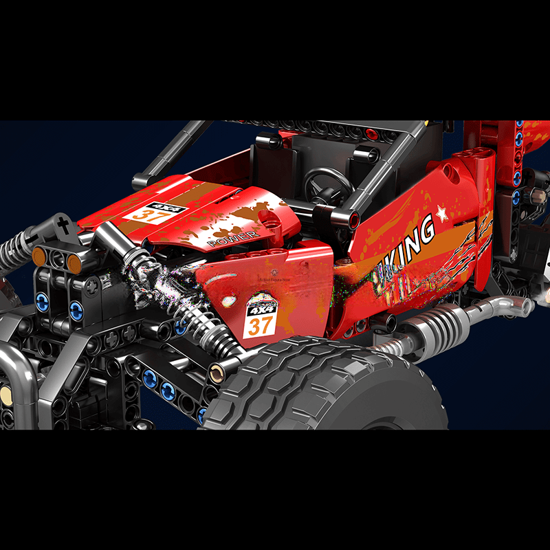ActionFigureNow 18019B Motorized RC Hurricane Graffiti Buggy Building Kit - 708 Pieces ActionFigureNow 18019B Motorized RC Hurricane Graffiti Buggy Building Kit - 708 Pieces