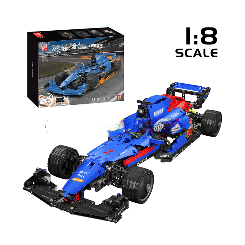 ActionFigureNow 18024A/B Remote Control Formula Race Car Construction Kit | 1,065 Pieces