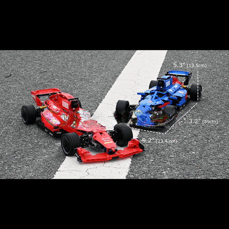 ActionFigureNow 18024A/B Remote Control Formula Race Car Construction Kit | 1,065 Pieces ActionFigureNow 18024A/B Remote Control Formula Race Car Construction Kit | 1,065 Pieces