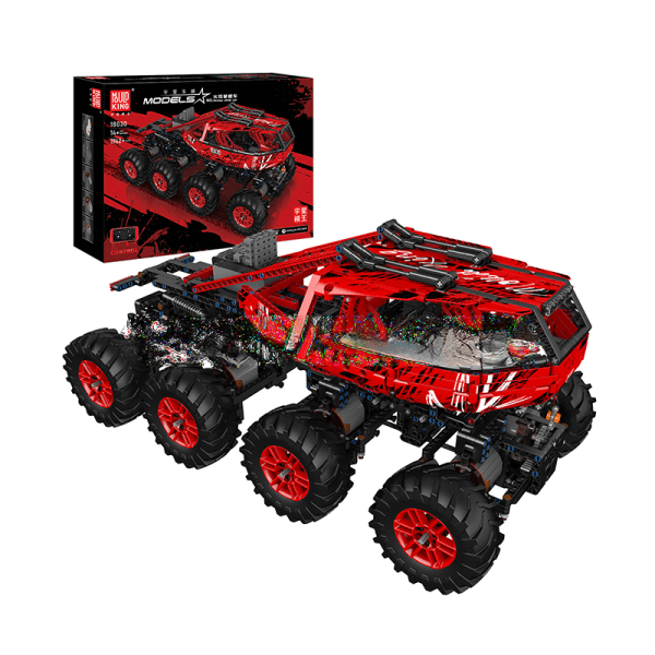 Remote Control Climbing Car Building Kit - ActionFigureNow 18030 Red Firefox | 1962 Pieces