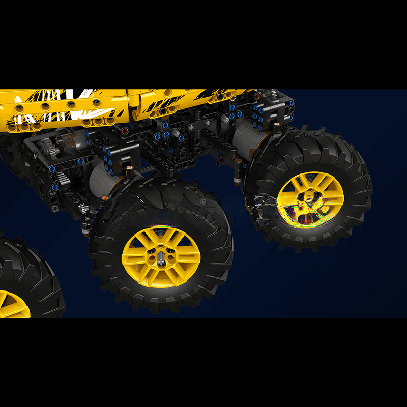 ActionFigureNow 18031 RC Yellow Firefox Off-Road Climber Vehicle Kit - Building Set of 1962 Pieces ActionFigureNow 18031 RC Yellow Firefox Off-Road Climber Vehicle Kit - Building Set of 1962 Pieces