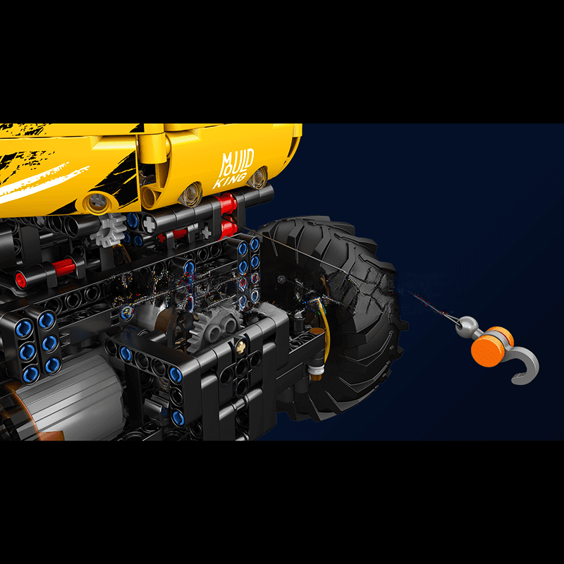 ActionFigureNow 18031 RC Yellow Firefox Off-Road Climber Vehicle Kit - Building Set of 1962 Pieces ActionFigureNow 18031 RC Yellow Firefox Off-Road Climber Vehicle Kit - Building Set of 1962 Pieces