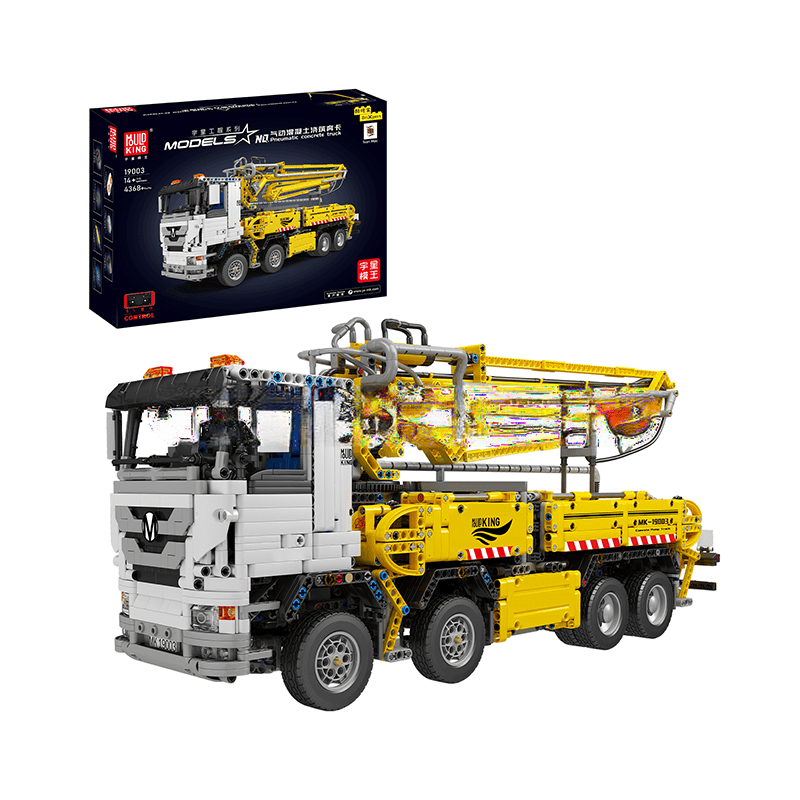 RC Pneumatic Concrete Mixer Truck Building Kit by ActionFigureNow - 4368 Pieces Model Set RC Pneumatic Concrete Mixer Truck Building Kit by ActionFigureNow - 4368 Pieces Model Set