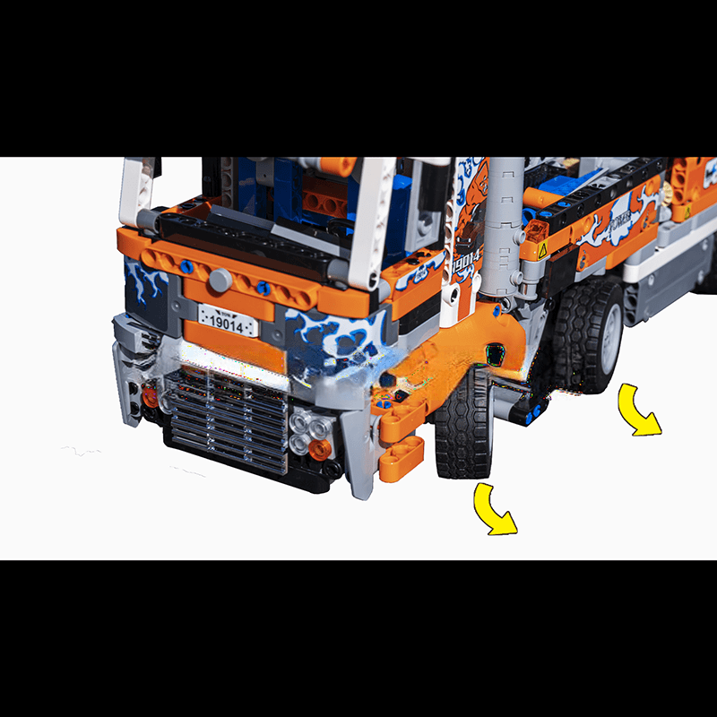 ActionFigureNow 19014 Pneumatic Concrete Mixer Pump Truck Building Set - 2098 Pieces ActionFigureNow 19014 Pneumatic Concrete Mixer Pump Truck Building Set - 2098 Pieces
