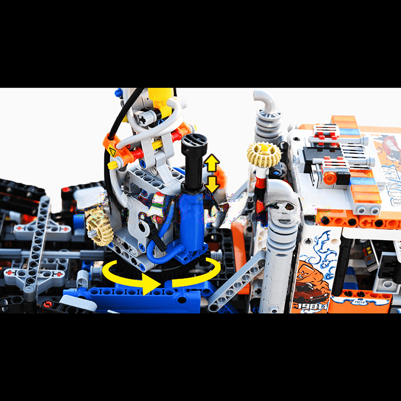 ActionFigureNow 19014 Pneumatic Concrete Mixer Pump Truck Building Set - 2098 Pieces ActionFigureNow 19014 Pneumatic Concrete Mixer Pump Truck Building Set - 2098 Pieces