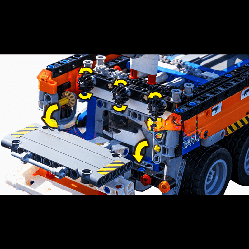 ActionFigureNow 19014 Pneumatic Concrete Mixer Pump Truck Building Set - 2098 Pieces ActionFigureNow 19014 Pneumatic Concrete Mixer Pump Truck Building Set - 2098 Pieces