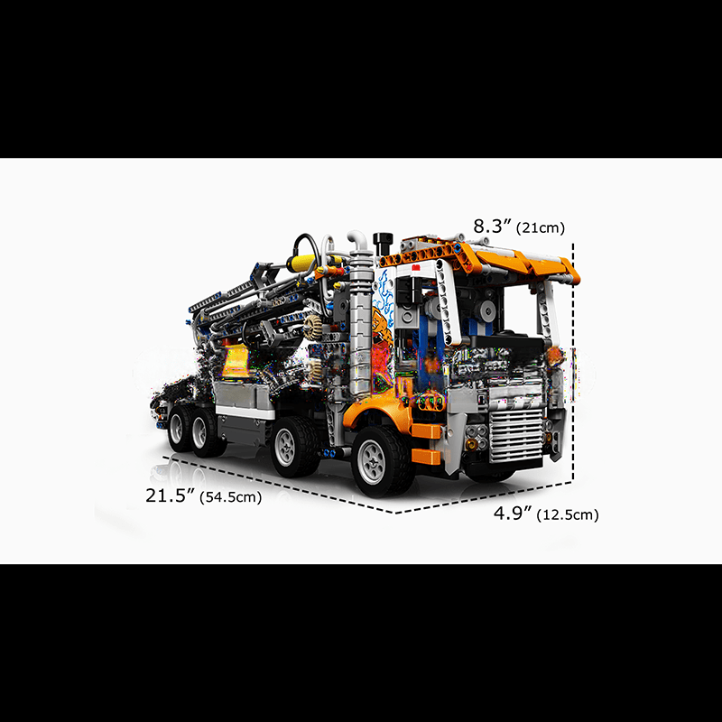 ActionFigureNow 19014 Pneumatic Concrete Mixer Pump Truck Building Set - 2098 Pieces ActionFigureNow 19014 Pneumatic Concrete Mixer Pump Truck Building Set - 2098 Pieces