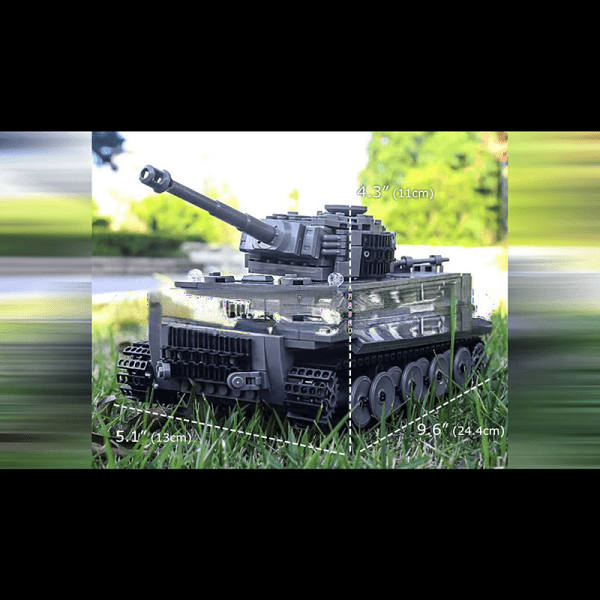 ActionFigureNow 20014 Tiger Military Tank Building Set | 800-Piece Model Kit