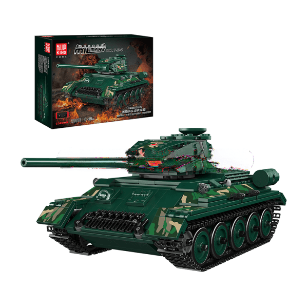 800-Piece ActionFigureNow 20015: Soviet T-34 Tank Building Set Model for Military Collection