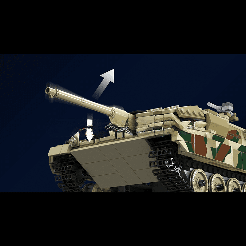 ActionFigureNow 20020 Remote-Controlled Building Set - LEOPARD 2 Tank Model | 1,091-Piece Construction Set ActionFigureNow 20020 Remote-Controlled Building Set - LEOPARD 2 Tank Model | 1,091-Piece Construction Set