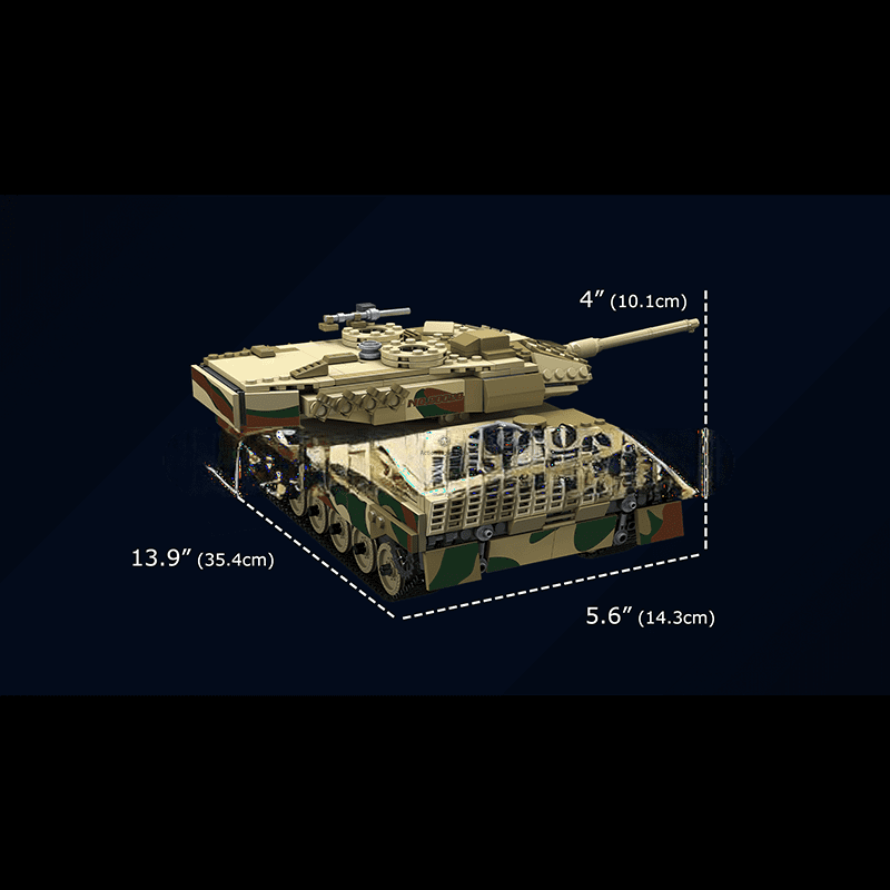 ActionFigureNow 20020 Remote-Controlled Building Set - LEOPARD 2 Tank Model | 1,091-Piece Construction Set ActionFigureNow 20020 Remote-Controlled Building Set - LEOPARD 2 Tank Model | 1,091-Piece Construction Set