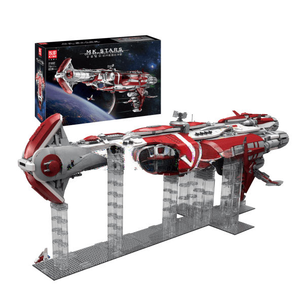 ActionFigureNow 21002 Space Wars Series | Old Republic Escort Cruiser LEGO-Compatible Building Set | 8,338-Piece Kit
