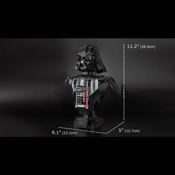 ActionFigureNow 21020 Star Wars Darth Lord Bust Building Kit | 936 Pieces