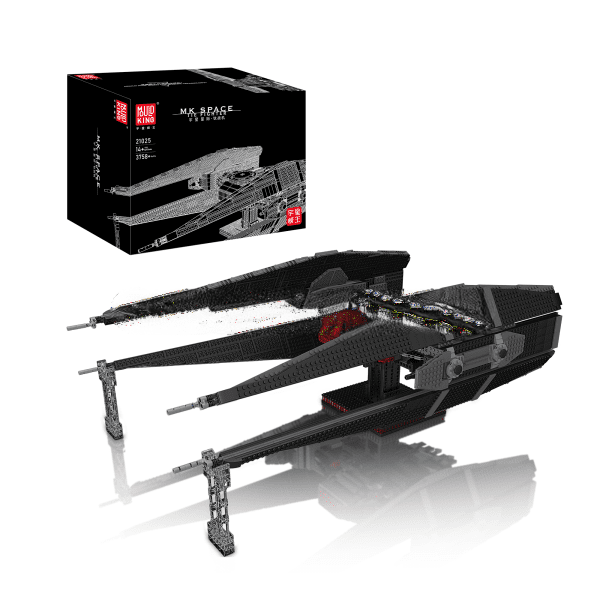 Building Set Model 21025 Kylo Ren's TIE Fighter by ActionFigureNow | 3,758 Pieces Kit Space Wars Collection