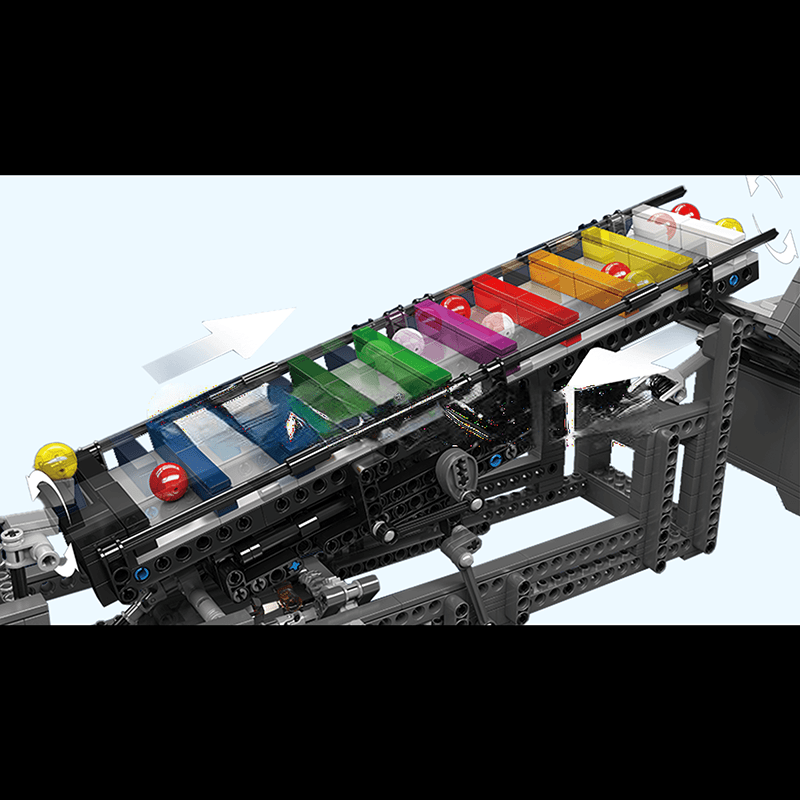 ActionFigureNow 26009 - 1,281 Piece Motorized Rainbow Stepper II Construction Toy Set ActionFigureNow 26009 - 1,281 Piece Motorized Rainbow Stepper II Construction Toy Set