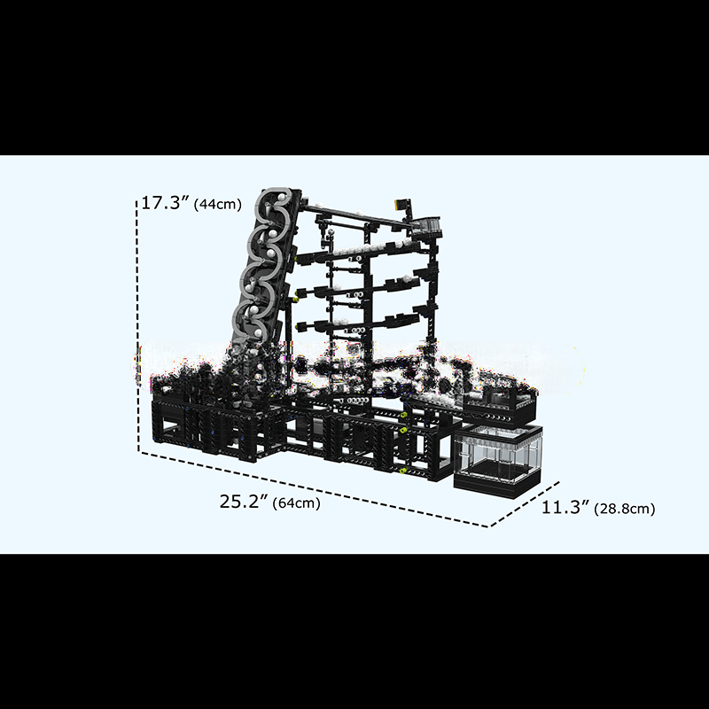 ActionFigureNow 26012 GBC Logarithmic Ball Counting Device Building Kit | 2066 Pieces Set ActionFigureNow 26012 GBC Logarithmic Ball Counting Device Building Kit | 2066 Pieces Set