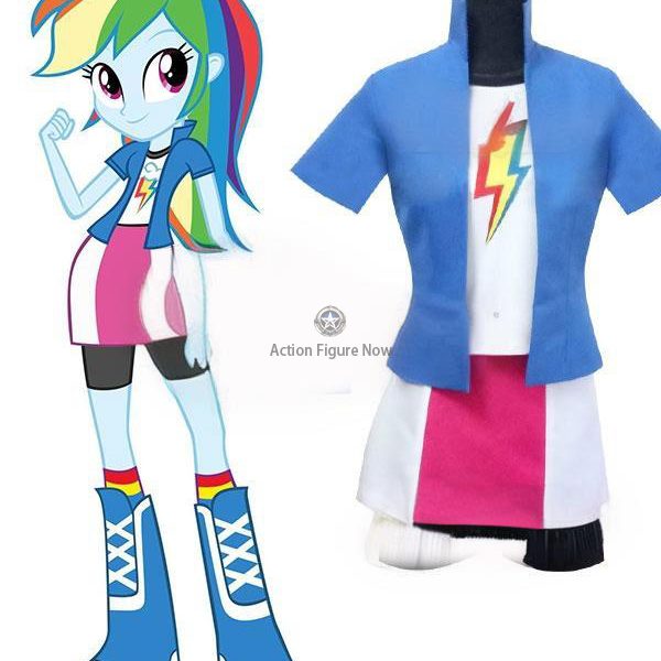 Equestria Girls Rainbow Dash Cosplay Costume