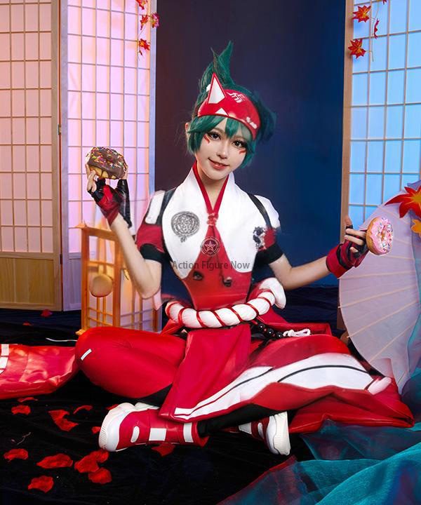 Overwatch 2 Kiriko Halloween Costume for Cosplay, Halloween, and Game Parties Overwatch 2 Kiriko Halloween Costume for Cosplay, Halloween, and Game Parties