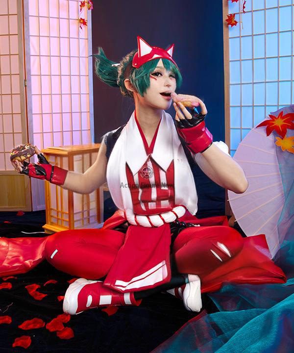 Overwatch 2 Kiriko Halloween Costume for Cosplay, Halloween, and Game Parties Overwatch 2 Kiriko Halloween Costume for Cosplay, Halloween, and Game Parties
